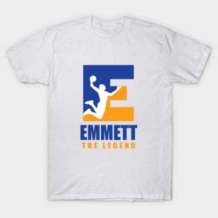 Emmett Custom Player Basketball Your Name The Legend T-Shirt
